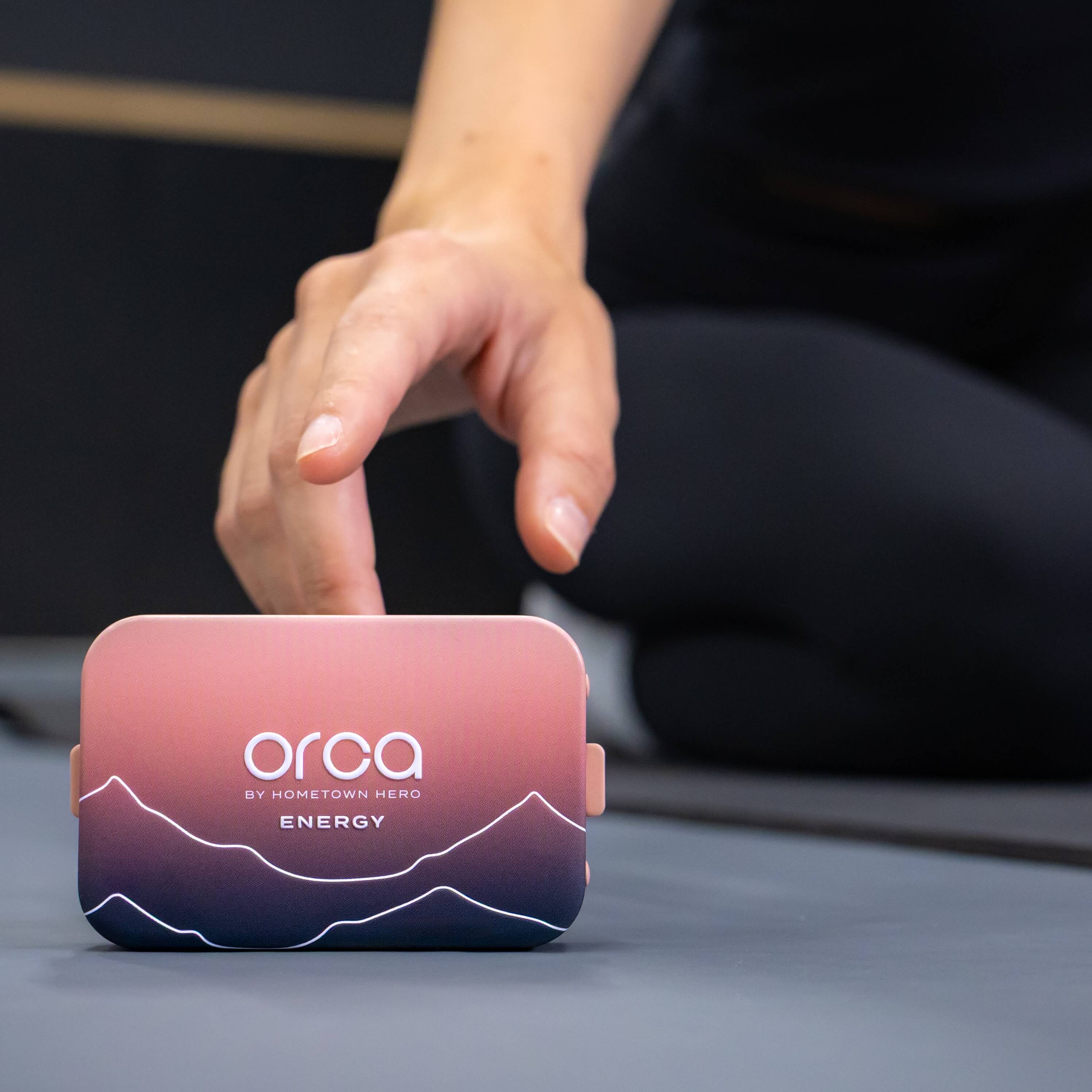 orca pills in a gym